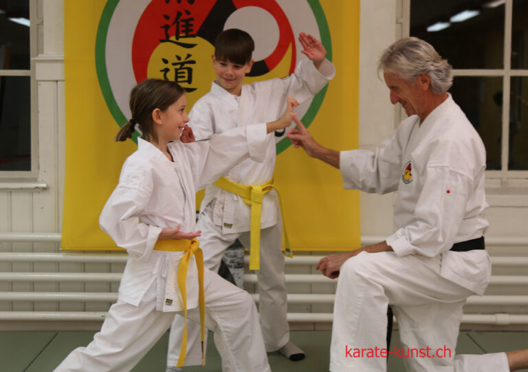 Unsere Kinder werden mit Wertschätzung und Wohlwollen in die Karate-Welt eingeführt